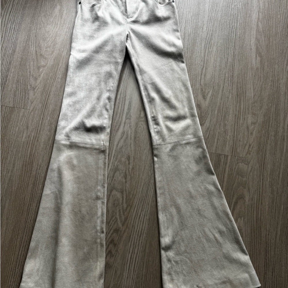 *like new* Alice + Olivia Suede High Waisted Flares size 0